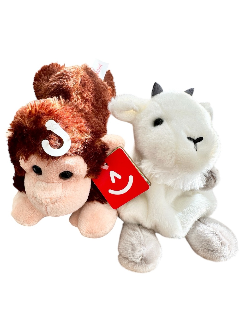 NWT Aurora Palm Pals | Cheki Chimp and Jenny Mountain Goat | Collectable